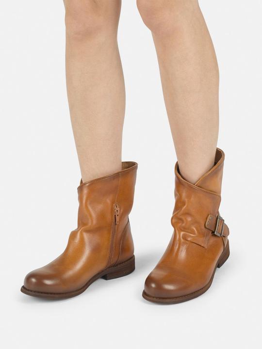 Image du produit Felmini Bottes ODERG W106 Wide Fit en cuir véritable, avec talon bas, fermeture à glissière interne pour (36)