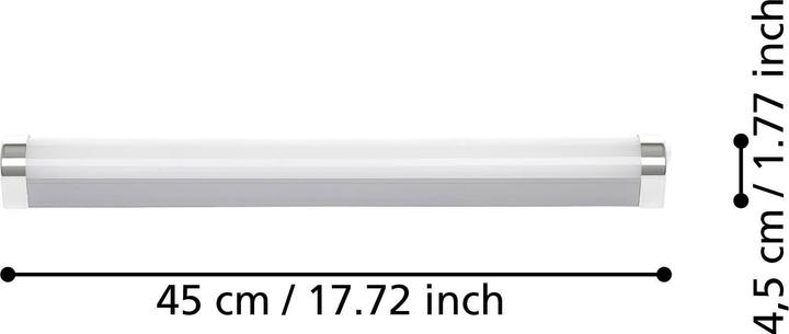Actual product image EGLO Bathroom light TRAGACETE 1 7.5 W, 4000 K (900 lm)