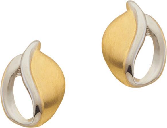 Muau Ohrstecker (750, 18K Gelbgold, Weissgold)