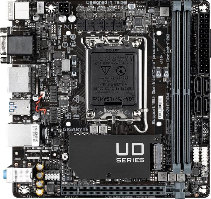 Produktbild Gigabyte H610I DDR4 (LGA 1700, Intel H610 Express, Mini-ITX)