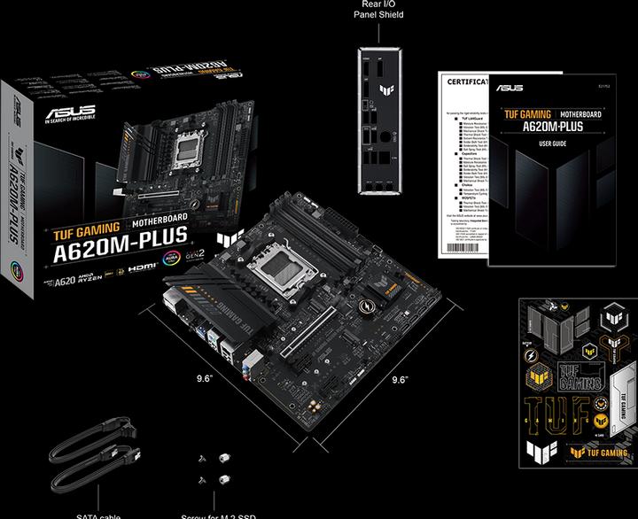 Productafbeelding ASUS TUF GAMING A620M-PLUS (AM5, AMD A620, mATX)