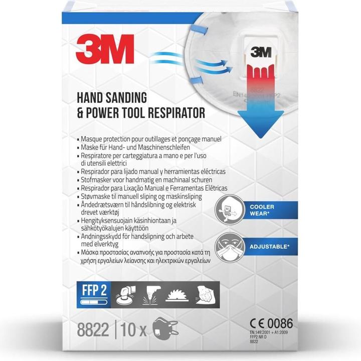 Produktbild 3M Atemschutzmaske 8822PRO10 (FFP2, 10 x)