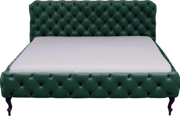 Actual product image Kare Design Bed Desire Velvet Green 180x200cm (180 x 200 cm)