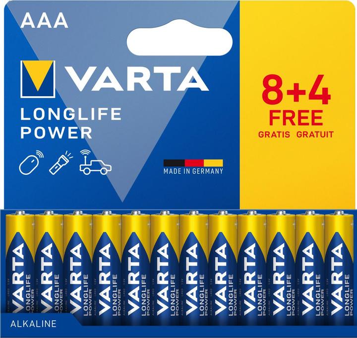 Actual product image Varta Longlife Power (12 pcs., AAA, 1260 mAh)