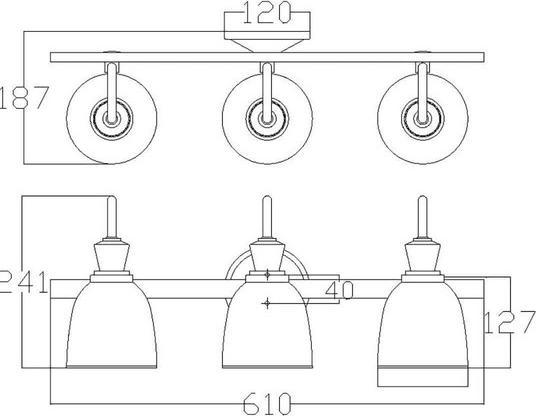 Image du produit Elstead Lighting Cora LED Applique murale G9 triple chrome poli IP44 (960 lm, G9)