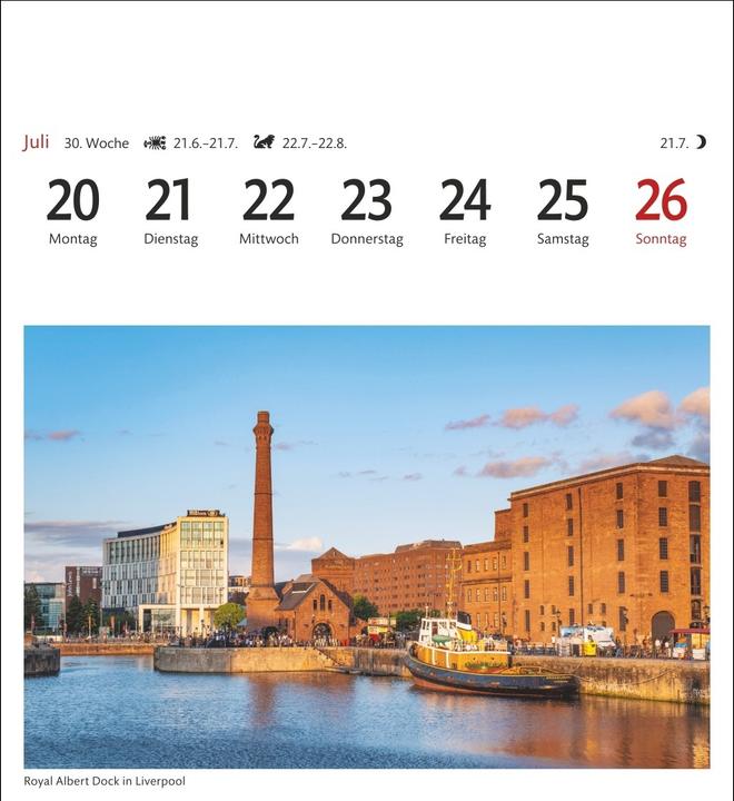 Actual product image Harenberg England Sehnsuchtskalender 2026 - Wochenkalender mit 53 Postkarten (German)