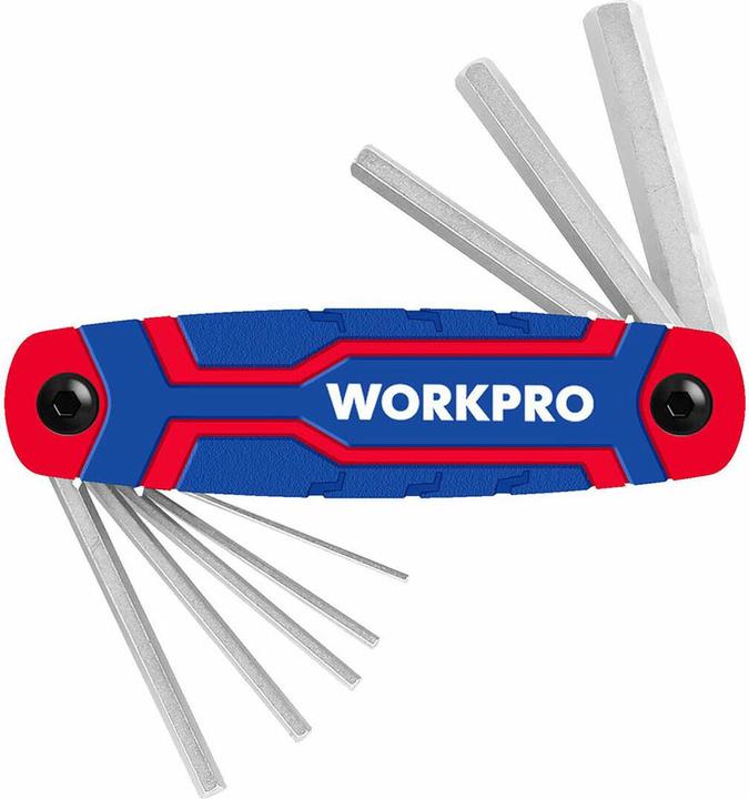 Immagine prodotto Workpro Chiave esagonale esterna 1.5 mm, 2.0 mm, 2.5 mm, 3.0 mm, 4.0 mm