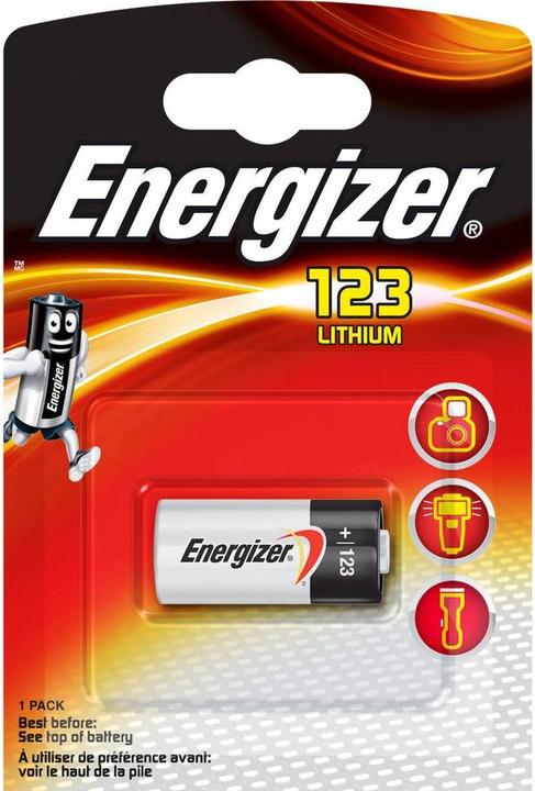 Actual product image Energizer 123 (1 pcs., CR123A, 1500 mAh)