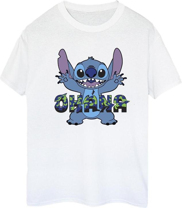 Disney Lilo And Stitch Ohana Blue Glitch TShirt (S)
