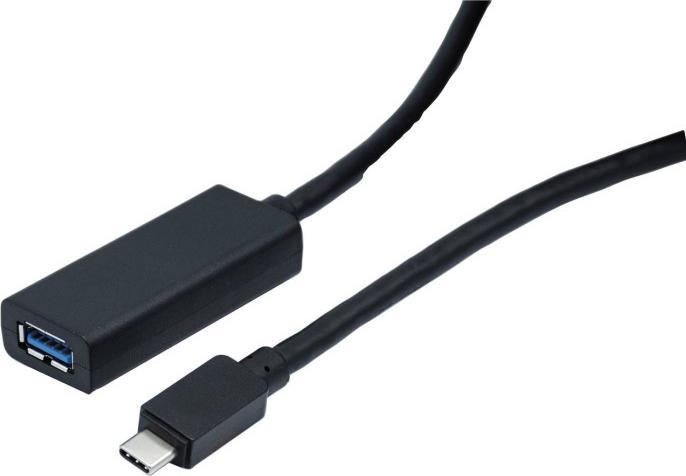 Actual product image Générique 10m Booster cable USB-C 3.1 Male to USB-A Female (10 m, USB 3.2 Gen 1)