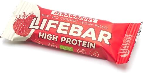 Immagine prodotto Lifefood Barretta proteica biologica Lifebar Plus alla fragola 47g (49 g)