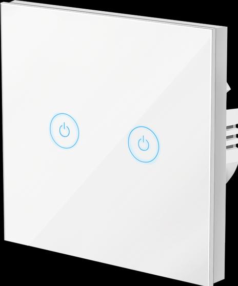 Actual product image LogiLink Smart Home Wi-Fi Wall Switch 2-Fold