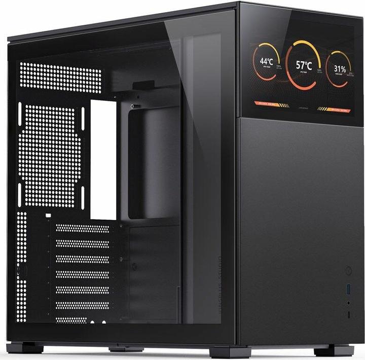 Productafbeelding Jonsbo D41 Scherm ATX behuizing, gehard glas - zwart (ATX, mATX, Mini-ITX, DTX)