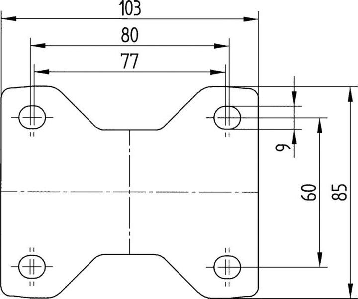 Actual product image Tente Fixed castors
