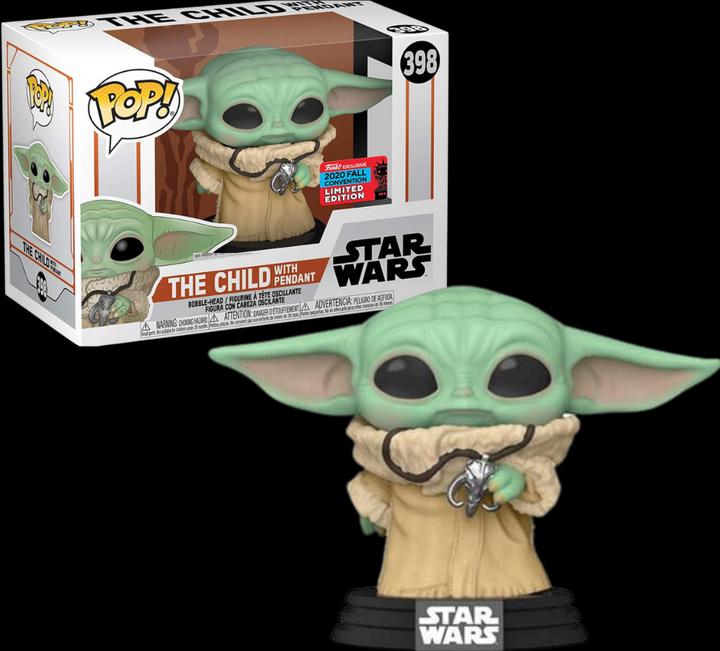 Actual product image Funko POP! Star Wars The Mandalorian The Child with Pendant Exclusive 2020