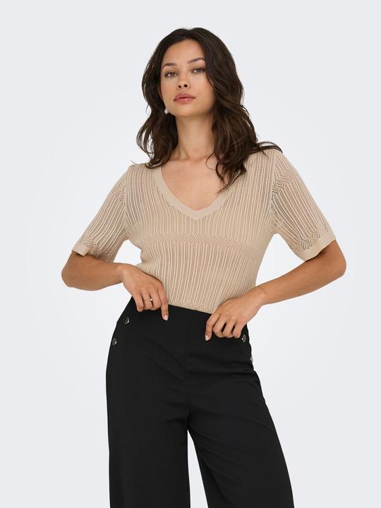 Produktbild JdY Knit Fit V-Ausschnitt Pullover Strickpullover (L)