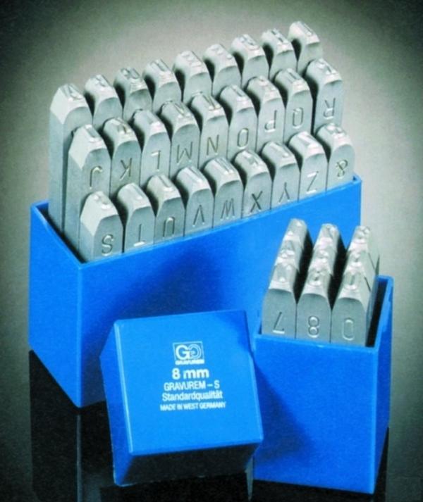 Produktbild BETA GRAVUREM-S Standard Schlagzahlen, Schlagstempel, Prägestempel, Einschlagzahlen - Zahlen 0-9 / 7mm