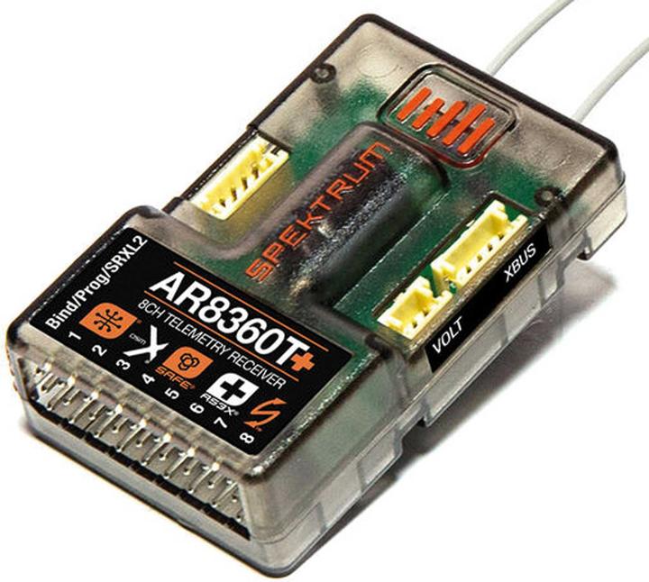 EMPFÄNGER AIR AR8360T+ 8CH DSMX Integrated Telemetry AS3X+ & SAFE