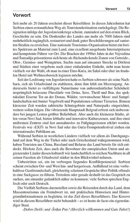 Produktbild Reiseführer Serbien (Deutsch, Birgitta Gabriela Hannover Moser, 2024)