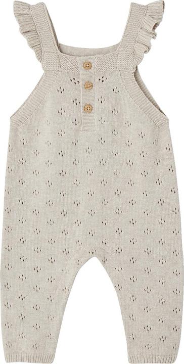 Actual product image Vertbaudet Baby knitted dungarees with flounce straps Oeko-Tex (80)