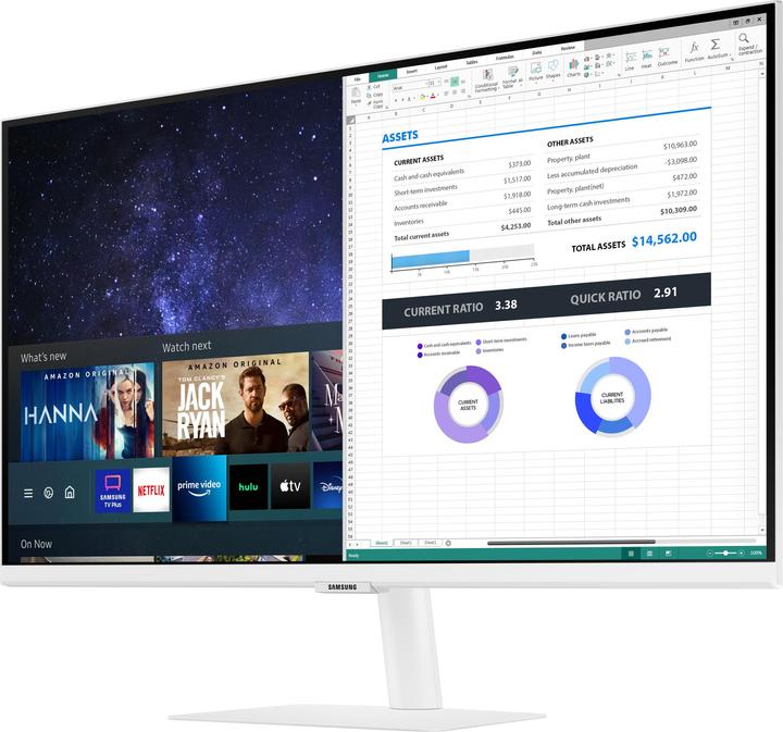 Actual product image Samsung LED Monitor 27 Smart M5 White (1920 x 1080 pixels, 26.77")