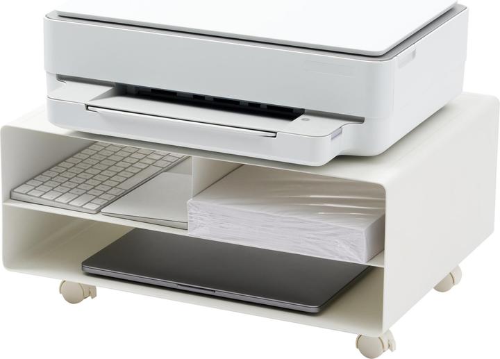 Actual product image Yamazaki Tower Printer Station, White (48 x 37 x 19 cm)