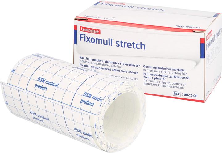 Produktbild BSN Fixomull stretch 10 cm x 2 m Klebevlies zur vollflächigen Verbandfixierung, 1 St. Pflaster (1 x)