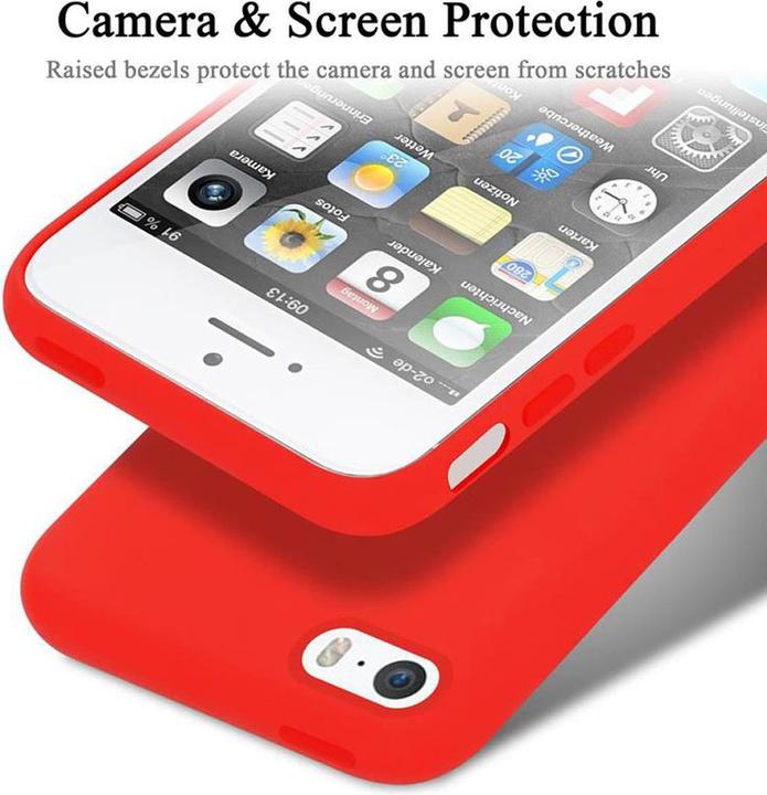 Actual product image Cadorabo TPU Liquid Silicone Case Cover (Apple iPhone 5)