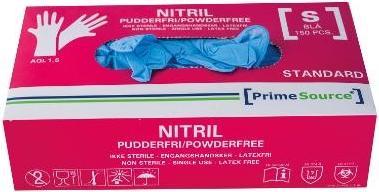 Produktbild Prime Source Handske Engangs STANDARD str S uden Pudder Nitril AQL 1.5 Blå,150 stk/pk (150 Stk.)