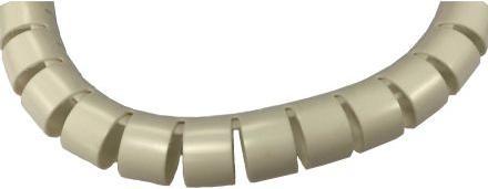 Image du produit Rs Pro Gaine spiralée PP blanche, pour câble Ø 15mm à 16mm, longueur 25m (Tuyau spiralé pour câble, 2500 cm)