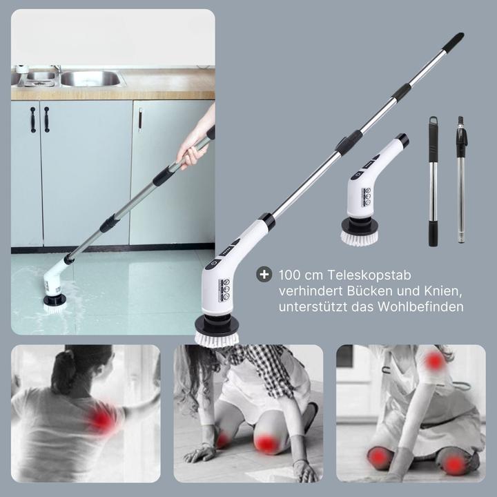 Immagine prodotto Hermex 7in1 Elektrische Reinigungsbürste Schrubber Reinigungswerkzeug Bürste Scrubber (1 pz.)