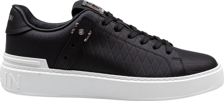 Actual product image Balmain b-court sneakers in black leather (43)