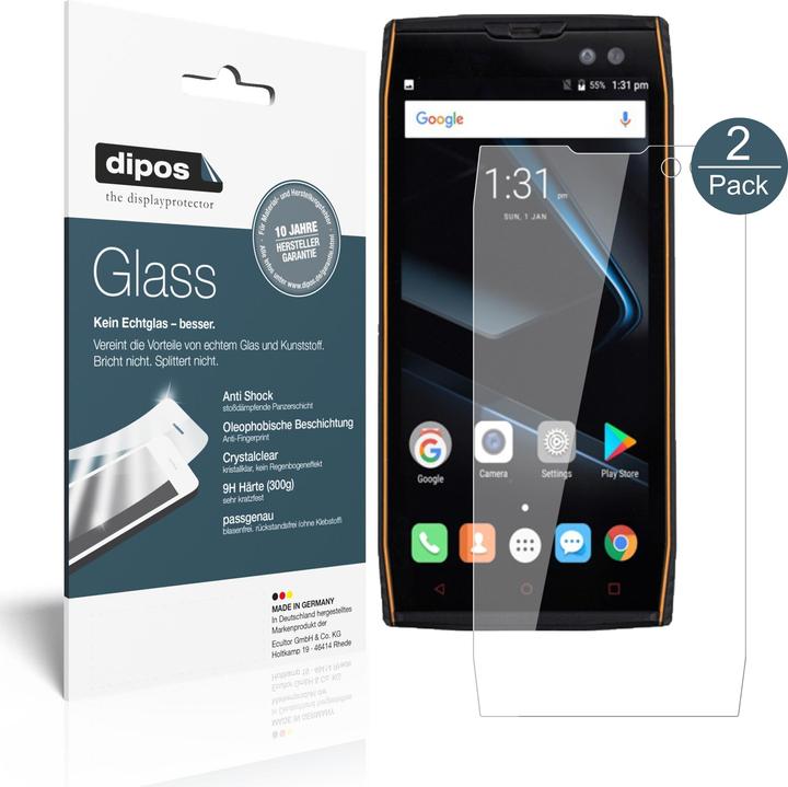 Immagine prodotto Dipos Pellicola Protettiva Anti-Shock (2 Pezzo/i, Doogee S50)
