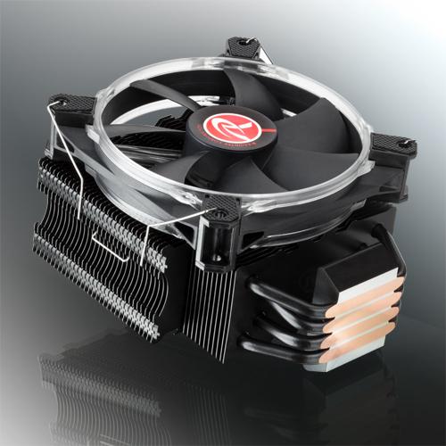Actual product image Raijintek Leto CPU Cooler, black, RGB LED (155 mm)