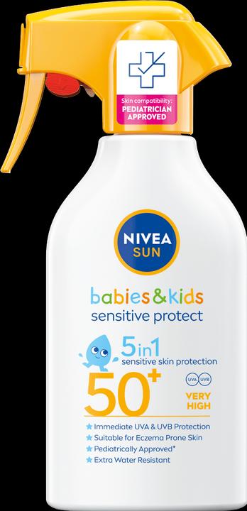 NIVEA Babies & Kids Sensitive Protect (Sonnenspray, SPF 50, 270 ml, 150 g)
