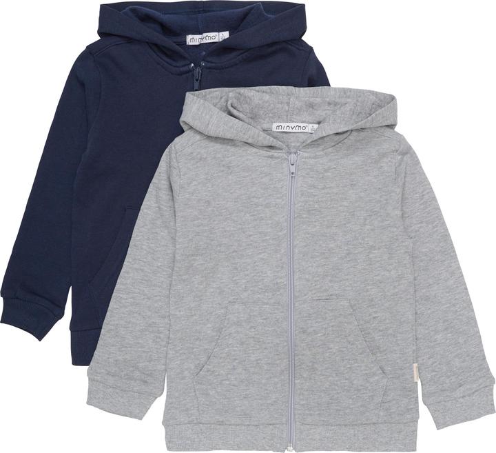 Actual product image Minymo MISweat Jacket w. hood (2-pack) - 5752 (128)