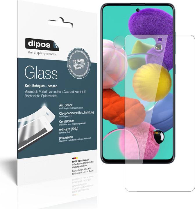 Immagine prodotto Dipos Pellicola Protettiva Anti-Shock (2 Pezzo/i, Samsung Galaxy A51)