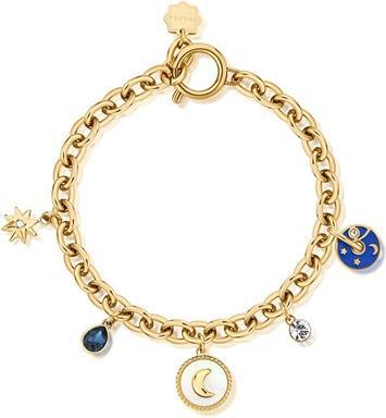 Actual product image Brosway Delicate Gold Plated Bracelet With Chakra Charms Bhkb128