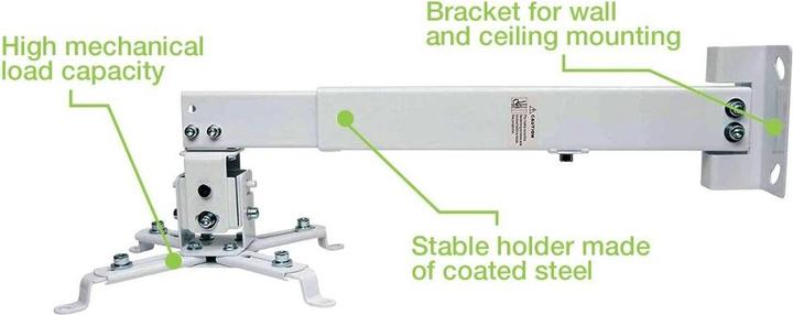Actual product image Techly Wall and ceiling mount for projector or beamer (Wall, Ceiling)