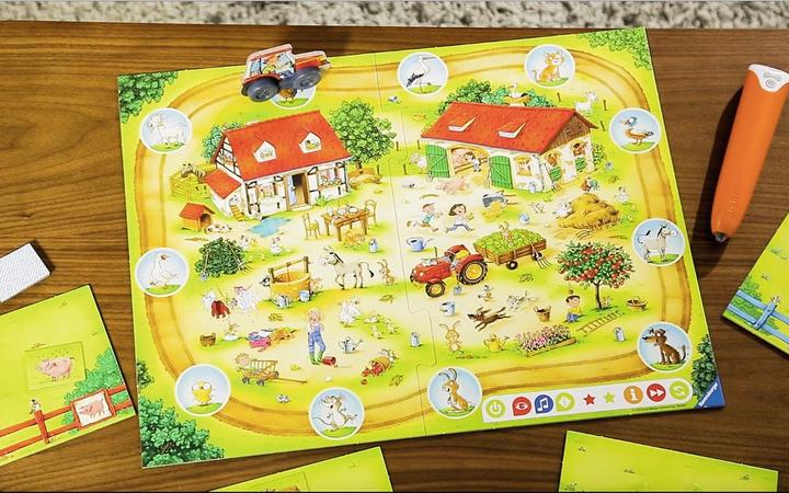 Actual product image tiptoi educational game puzzle fun on the farm (German)