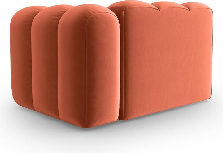 Actual product image Micadoni Velvet Modul Right, "Lupine", 1 Seat, 115x95x70Made in Europe (1-seater, Modular sofa)