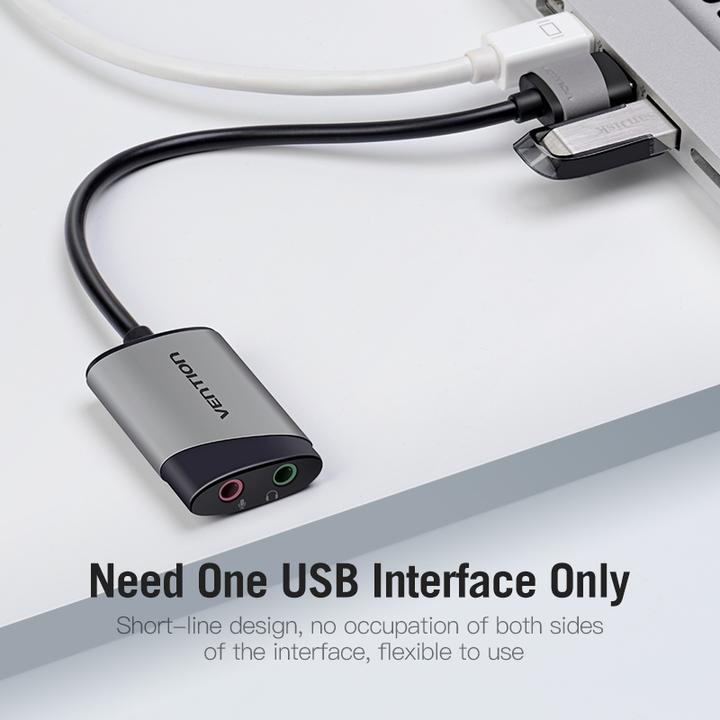 Actual product image Vention External USB audio card ORICO CDKHB 15cm (USB)