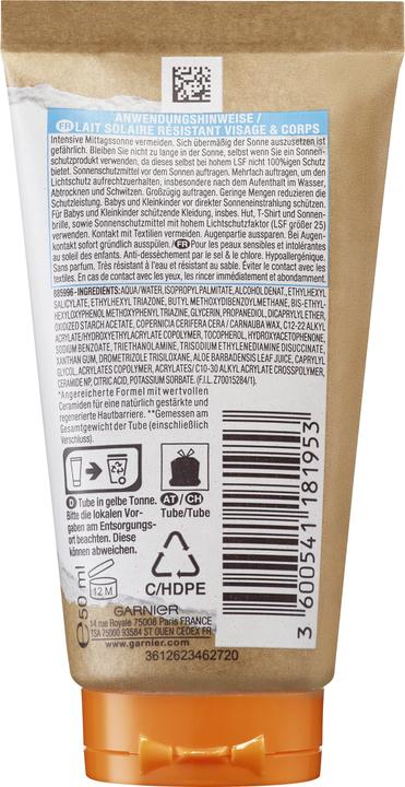 Immagine prodotto Garnier Ambre Solaire Kids Sensitive expert+ (Latte solare, SPF 50+, 50 ml, 59 g)