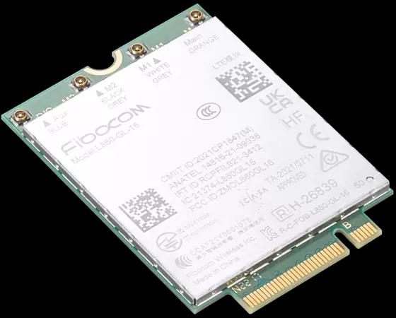 Actual product image Lenovo ThinkPad Fibocom L860-GL-16 CAT16 LTE WWAN Module for ThinkPad T14 Gen3 (M.2 A Key)