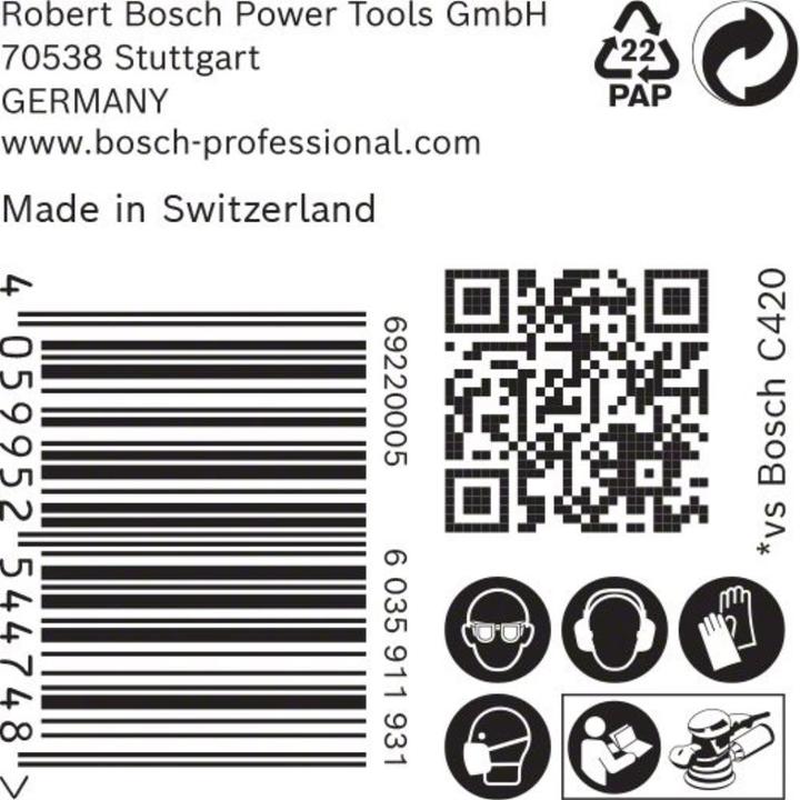 Produktbild Bosch Professional Zubehör EXPERT C470 Schleifpapier Mehrloch für Exzenterschleifer, 150 mm, G 60, 50-tlg. (60)