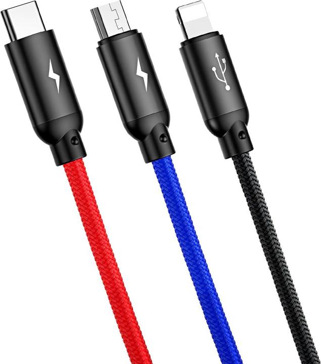 Immagine prodotto Baseus Tre colori primari 3 in 1 (0.30 m, USB 2.0)