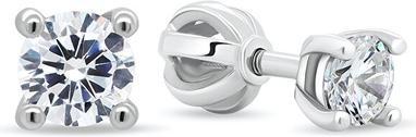 Immagine prodotto Brilio Argento - Orecchini in argento con zirconi trasparenti EA18W - Diametro: 0,4 cm