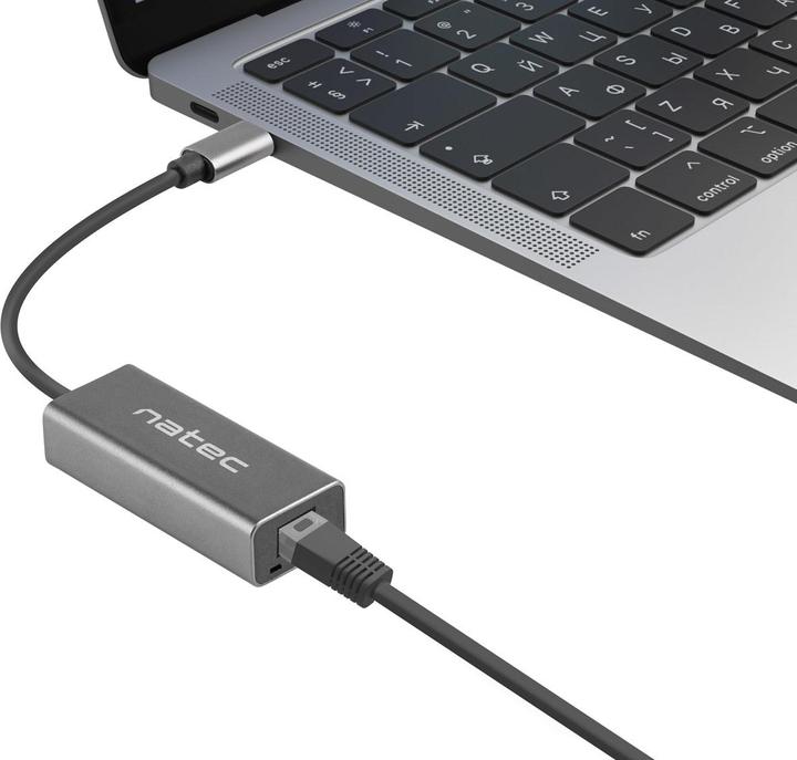 Immagine prodotto Genesis SCHEDA DI RETE NATEC CRICKET USB-C 3.1 1X RJ45 1GB SU CAVO (USB-C, 1 Porti)