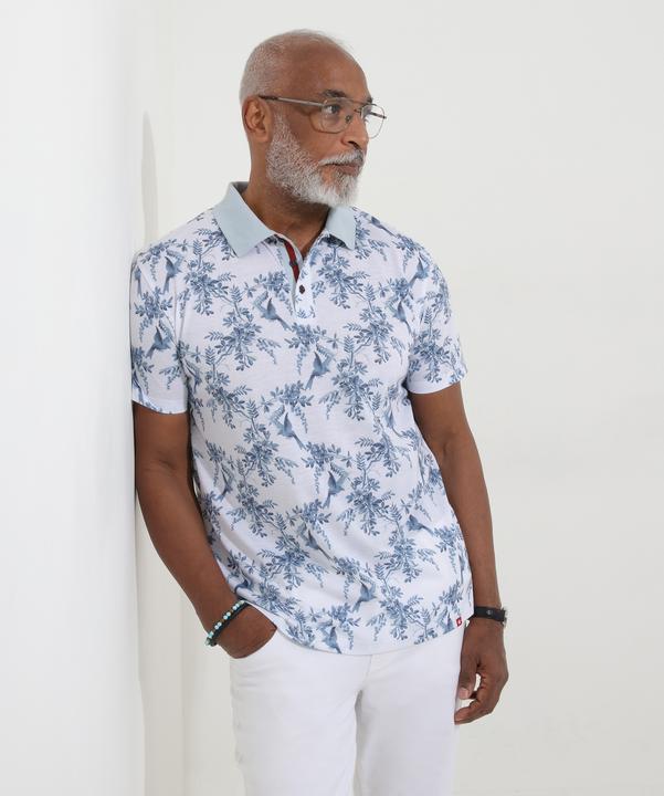 Actual product image Joe Browns Bird Print Polo Shirt (S)