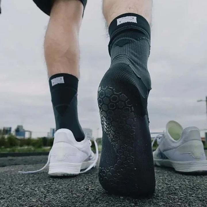 Actual product image NovoSoxx Fussballsocken Gr. 42-47 Grip Socken Fussball Strümpfe GripSoxx Schwarz (42 - 47)
